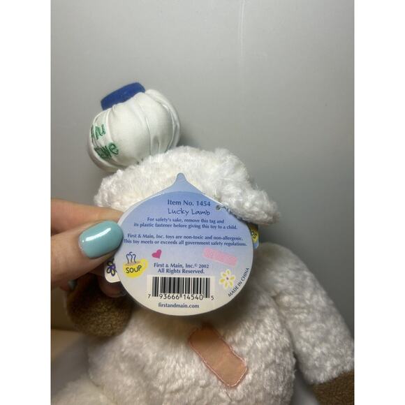 First & Main Flu Ewe Sheep Lamb Plush Stuffed Animal 2002 RARE 12" Vintage - Picture 3 of 7